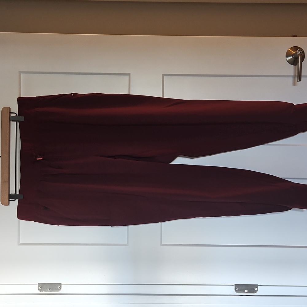 Jaanuu Burgundy Scub Jogger Bottoms